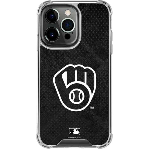 MLB Milwaukee Brewers Dark Wash iPhone 16 Pro Clear Case